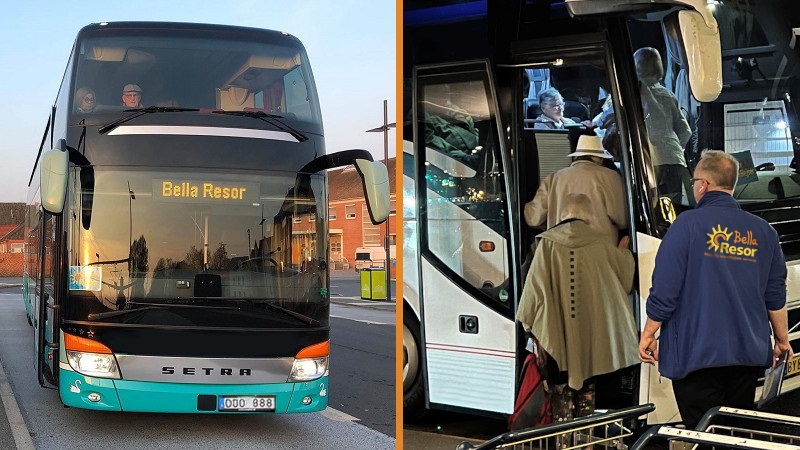 I buss till flygplatsen fr�n din kommun